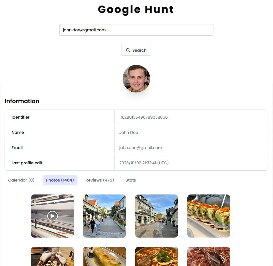 google hunt exemple